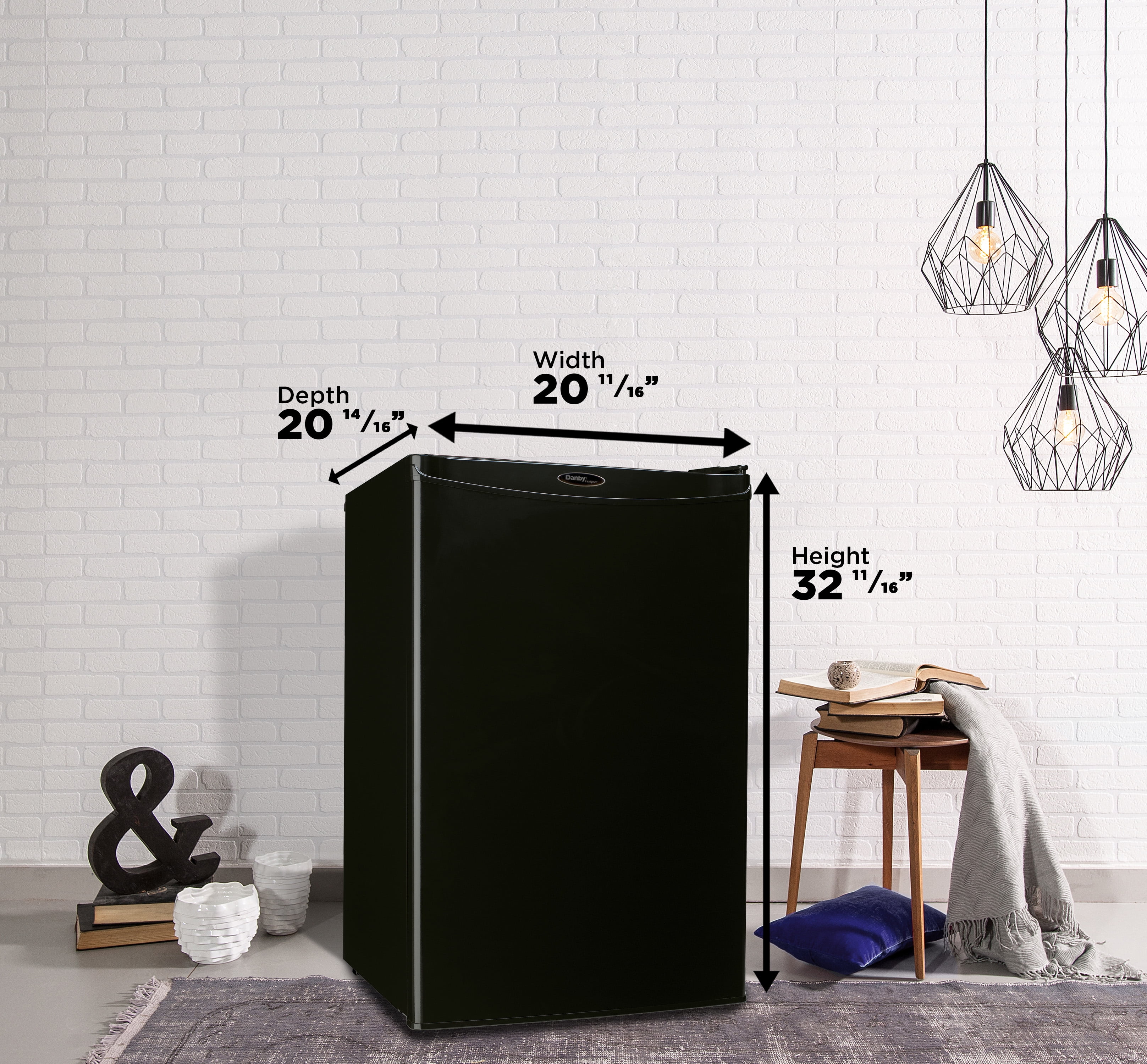 Danby Designer DAR044A4BDD 4.4 cu. ft. Compact Fridge in Black