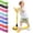 Yellow, variant on Hurtle Mini Kickboard Scooter for Kids - Height Adjustable 25''-28'', Lightweight 3-Wheel with LED Light-up Wheels, Anti-Slip,Indoor/Outdoor Fun, Micro Scooters for Ages 2-5 (Watermelon)