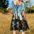 thumbnail image 4 of Salvador Dali | Swans Reflecting Elephants Sleeveless Dress Women's clothing clothes women's luxury party dress Women's dress, 4 of 7