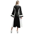 thumbnail image 2 of TSSOE Women's Clergy Robe Choir Robe Flared Sleeve Maxi Dress Loose Fit Elegant Dress Black M, 2 of 7