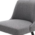 thumbnail image 3 of MINCETA Dining Chair,Morden Wood Leg Upholstered Kitchen Chair Set of 2,Performance Fabric in Grey, 3 of 10
