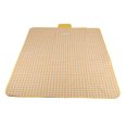 thumbnail image 4 of Manta de picnic impermeable de 6.6 pies de largo y 4.9 pies de ancho, color amarillo y blanco, tapete de picnic grande para acampar y viajar al aire libre, 4 of 5