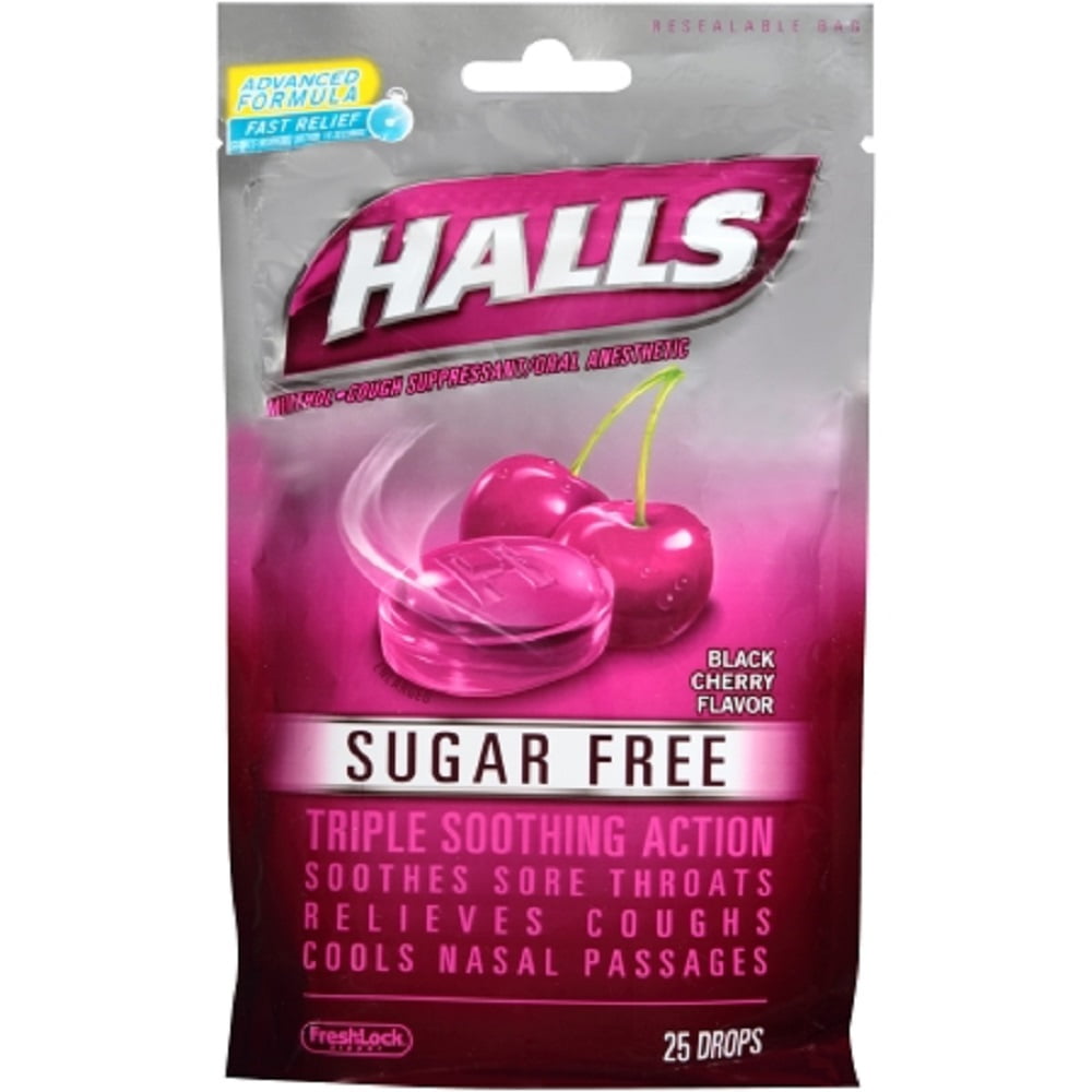 Halls® SugarFree Cough Relief 5.8 mg Strength Lozenge 25 per
