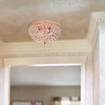 thumbnail image 6 of Elegant Designs Elipse Crystal 13" Metal 2 Light Bowl Shaped Ceiling Flush Mount Fixture, Rose Gold, 6 of 7