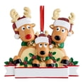 thumbnail image 2 of Adornos colgantes de árbol de Navidad Adorno Elk Ciervo Colgante familiar con cuerdas de vacaciones año Decoración de adorno de gota 3 renos perfecl Estatua colgante, 2 of 7