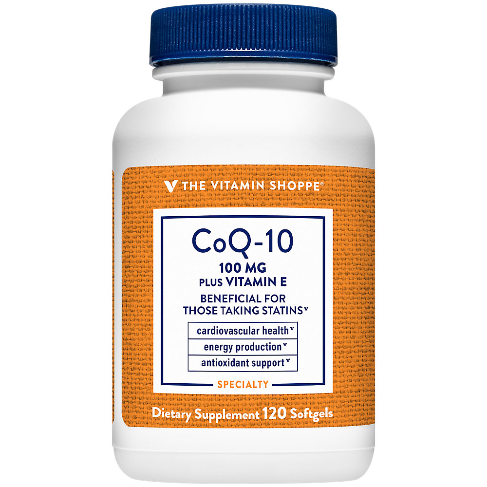 The Vitamin Shoppe CoQ10 plus Vitamin E 100MG, Supports Cardiovascular