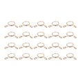 thumbnail image 1 of Unique Bargains Fuel Line Hose Clips, 50 Pack 17mm 65Mn Steel Single Wire Tubing Spring Clamps, 1 of 5