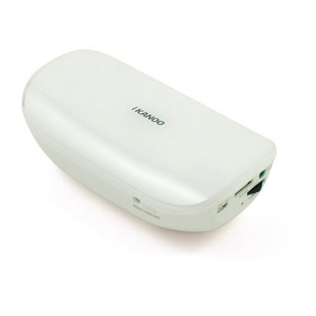 iKANOO BT014 Power Bank Bluetooth Speaker with Microphone, White