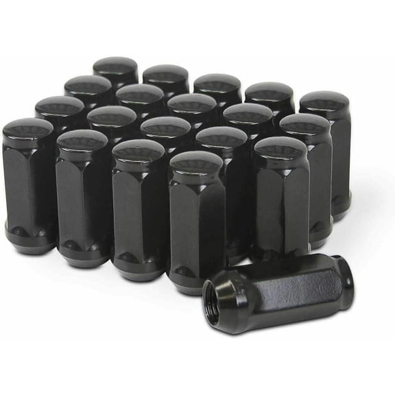 CWA 20 Black Bulge Acorn Lug Nuts 2" Inch Compatible with Ford F-150 Expedition 12x1.75