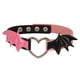 thumbnail image 2 of Gargantilla Collar Yinane Punk Cadena Joyería Clavícula Amor Corazón Gótica Steampunk cuero PU negro rosa, 2 of 8
