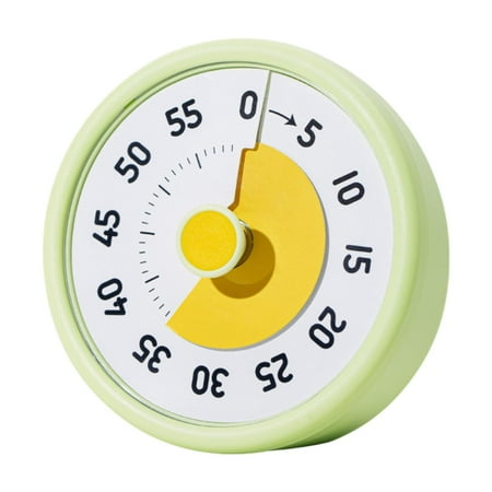 

Almencla 60Minutes Visual Timer Alarm Sound Count Down Clock for Cooking Meeting green