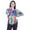 Multicolor, variant on Moomaya WoMen's Printed Full Sleeve Tee Top Side Drawstring Casual Tunic Blouse