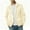 c001Beige, variant on USNSM Men's Winter Fall Fleece Full Zip Up Sweatshirt Solid Color Casual Lightweight Long Sleeve Mock Neck Jackets with Pocket Beige XXL