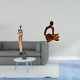 thumbnail image 2 of Figura Humana Africana Abstracta De Mujer Pensadora, Escultura Artística Para El Hogar, La Oficina, El Dormitorio, La Mesa, El Mueble De TV, La Colección De Decoración De Bodas, 2 of 8