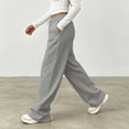 thumbnail image 6 of Mifsaly Womens Drawstring Wide Leg Sweatpants with Pockets Elastic Waist Athletic Baggy Lounge Pants for Casual Everyday, 6 of 9