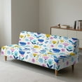 thumbnail image 2 of Xixirimido Futon Sofa Bed Cover Stretch Armless Futon Slipcover Washable Elastic Sofa Couch Covers Home Furniture Protector, Boho Abstract Floral Daisy, 2 of 8