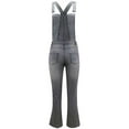 thumbnail image 3 of KOMOO  Women Denim Overalls Bib Jumpsuit Jeans Ripped Stretch Jumpsuit Slim Fit Suspender Pants, 3 of 4