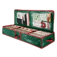 thumbnail image 1 of Christmas Wrapping Paper Storage Containers, Xmas Gift Wrap Organizer with Pockets, 40 Inch Gift Wrap Organizer, Underbed Storage for Christmas Decorations Gift Wrap Container, 1 of 8