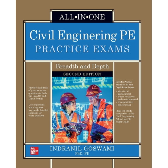 Civil Engineering Pe Practice Exams: Breadth and Depth, Second Edition, (Paperback)