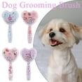 thumbnail image 7 of LHYXU Small Dog Brush, Soft Dog Grooming Comb for Shih Tzus, Yorkies, Maltipoos, Maltese, Love Shape Puppy Massaging Pet Hair Brush, Cat Brush, for Small Dogs Cats of All Hair Types (BlueGreen), 7 of 7