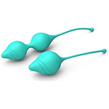Kegel Exercises for Women-Silicone Bladder Control Devices-Ben Wa Balls Set-2pcs/set-Cyan (Best Kegel Weights For Women)