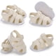 thumbnail image 4 of Sandalias De Verano De Moda Blanca Para Bebés Recién Nacidos Niños Niñas Casual Fondo Suave Antideslizante Transpirable Prewalker 0-18 Meses, 4 of 4