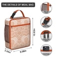 thumbnail image 3 of Boho Insulated Lunch Bag Box Teen Reusable Lunch Bag Lightweight Cooler Tote Bag Picnic Camping, 3 of 6