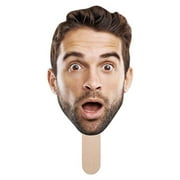 Custom Big Head Cutout Graduation, Fat Heads on a Stick, Fun Fathead Cardboard, Personalized Face Signs, Upload Your Photo, 2 Piece, 12 Tall