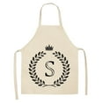 thumbnail image 1 of Awdenio Linen Kitchen Apron - Letter Printed Cotton Linen Sleeveless Apron Kitchen, 1 of 1