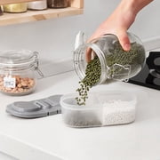 Zhaomeidaxi Snack Container - Divided Plastic Food Container Two Sections for Snacks On the Go Eco-Friendly, Dishwasher Safe, BPA-Free - with Lid -Bento Box Plastic Lunch and Food Storage Container