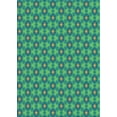 thumbnail image 1 of Ahgly Company Machine Washable Indoor Rectangle Transitional Teal Green Area Rugs, 2' x 3', 1 of 7