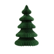HCTSHG Paper Christmas Trees, Neutral Honeycomb Xmas Trees 15 Inch, 3D Honeycomb Paper Cozy Table Ornament for Christmas and Holiday Decor