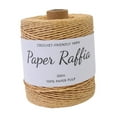 thumbnail image 3 of Rongfmy Raffia Paper Yarn 1.5 mm Thick for Crocheting Bags Nesting Basket Summer Hat Light Coffee, 3 of 9