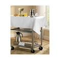thumbnail image 2 of FocusFoodService 90312 15.5 in. x 24 in. Stainless Steel Utility 3 Shelf Cart, 2 of 2