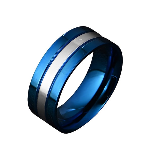 Guardurnaity Anillo Punk de moda, alianzas de boda, anillos exquisitos Ins, accesorios de ropa, joyería, abalorio, regalos de aniversario de compromiso Accesorios de disfraces Azul 10 # Guardurnaity AP014847-05