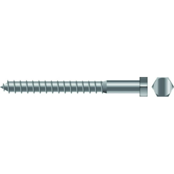 SeaChoice  00177; 5/16X 2-1/2 Lag Screw Stainless Steel 10/ Bag