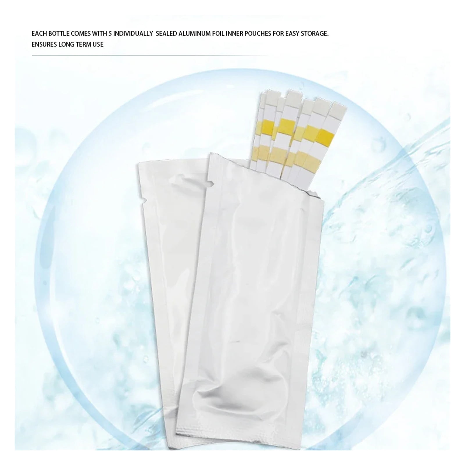 50pcs Chlorine/PH/Bromine Test Strips 3 In 1 Swimming Pool PH Test Paper Multipurpose Swimming Pool Water Tester Paper