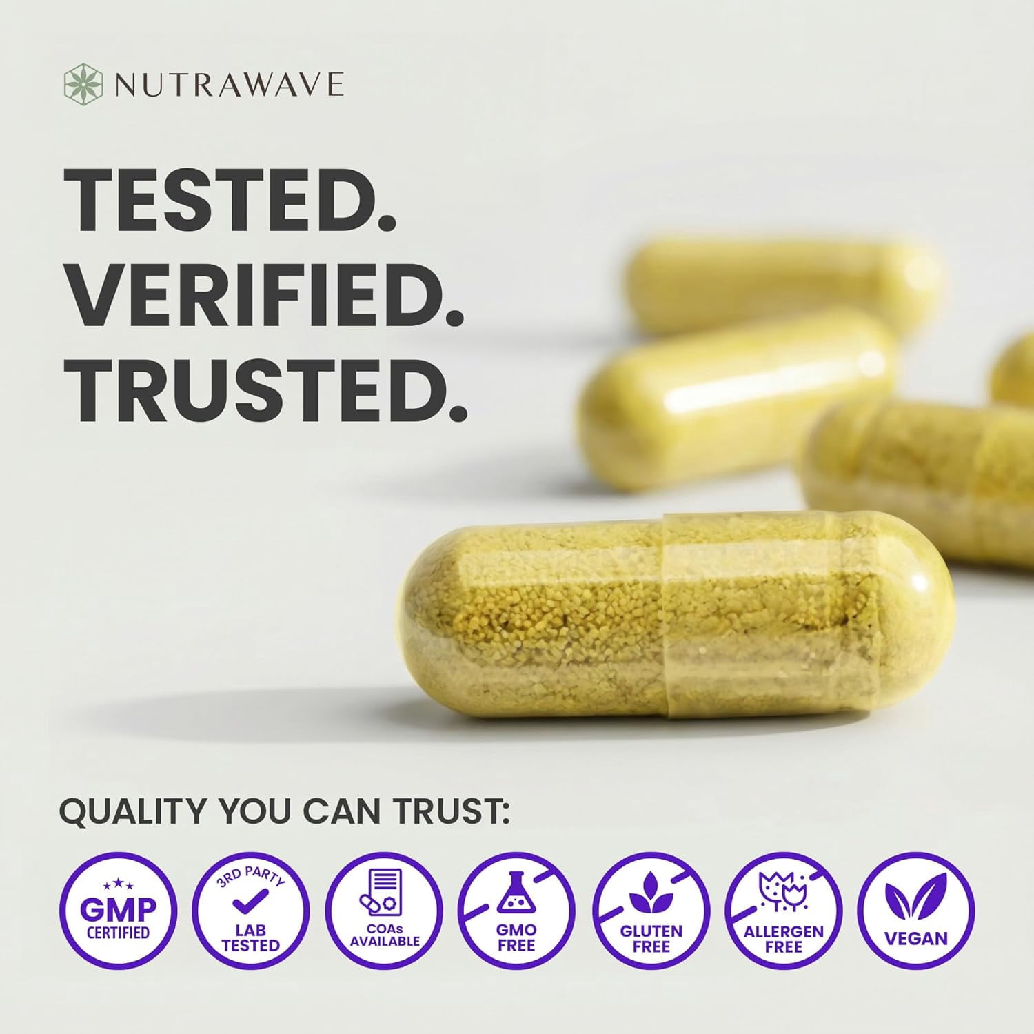 Nutra Wave Berberine 1000mg, Blood Sugar & Metabolism Support, 90 Vegan Capsules
