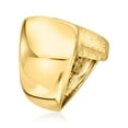 thumbnail image 3 of Ross-Simons Italian Textured and Polished 18kt Gold Over Sterling Wrap Ring, Women's, Adult, 3 of 5
