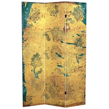 Red Lantern 6 ft. Tall Double Sided Green River Canvas Room Divider