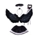 thumbnail image 4 of Alas de plumas de ángel para espectáculos de niños, festivales, escenarios, accesorios para fotos de bodas, princesas, 4 of 4
