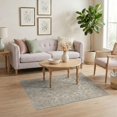 thumbnail image 3 of ODIKA Beige Pink Faded Oatmeal Ivory Symmetrical Border Neutral Tone Pet Friendly & Kids Safe Play for Playroom, Bedroom, Reading Nook, 3 of 7