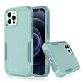thumbnail image 3 of EBIZCITY for iPhone 12 Case and iPhone 12 Pro Case with Screen Protector, Heavy Duty Shockproof Armor Hard Plastic & Rubber Rugged Bumper 2-in-1 Case Cover 6.1" -Turquoise, 3 of 8