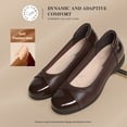 thumbnail image 5 of DREAM PAIRS Women's Low Wedge Comfort Flats Professional Slip-On Walking Shoes with Arch Support Flexible Non-Slip Work Shoes, 5 of 8