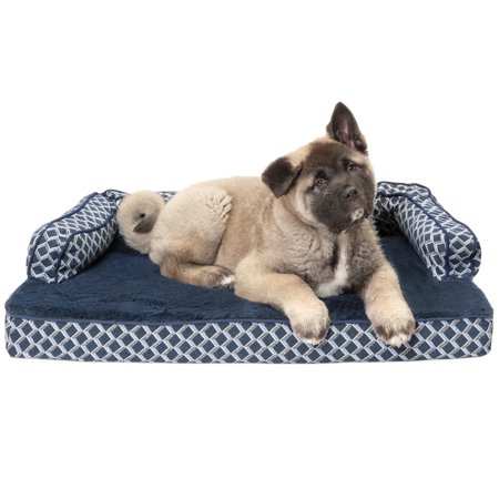 Furhaven Pet Dog Bed Cooling Gel Memory Foam Orthopedic Plush