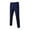CL267 Navy, variant on Yuncity Men Trousers Solid Color Mid Waist Elastic Pocket Drawstring Flat Front Commute Summer Classic Fitness Daily Work Wear Men's Pants Size Xl Grey