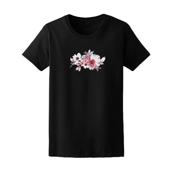 Flower Watercolor Ilustration  Tee Women's -Image by Shutterstock