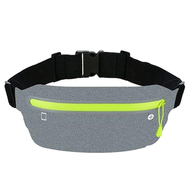 Reflective Strip Headphone Jack Phone Carrier Adjustable Strap Running Belt