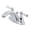 Polished Chrome, variant on Kingston Brass KB7648ACL American Classic 4" Centerset Bathroom Faucet, Brushed Nickel