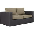 thumbnail image 5 of Modway Convene 5 Piece Outdoor Patio Sofa Set in Espresso Mocha, 5 of 7